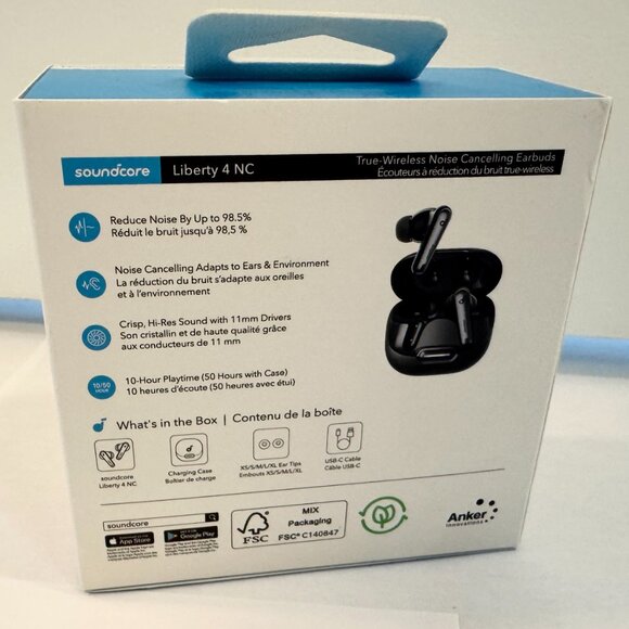 Case Only - Soundcore Liberty 4 NC Charging Wireless Earbud Case • No Earbuds - Picture 5 of 5